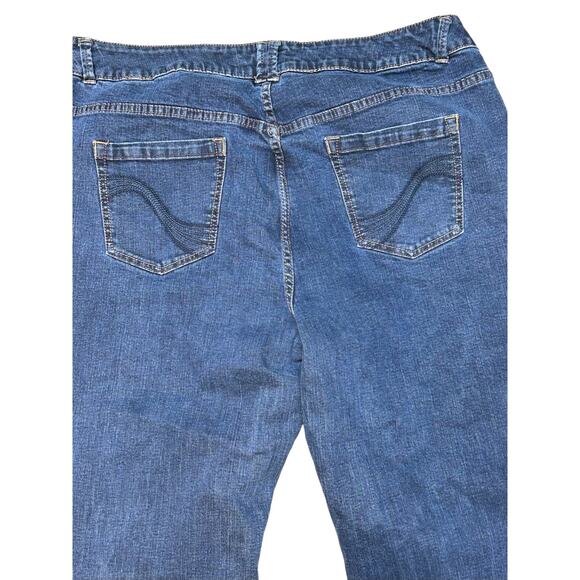 Lane Bryant Slim Boot Cut Genius Fit Jeans Plus Size 24‎ Petite - Picture 5 of 8